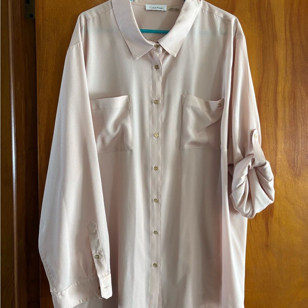 Calvin Klein Plus (3X) Pink Shirt
